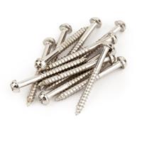 

Fender 3x1" Round-Head Wood Mounting Screw for Vintage Jazzmaster and Telecaster Guitar Pickup, Nickel, 12 Pieces