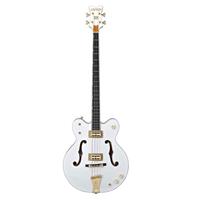 

Gretsch Professional Collection G6136LSB White Falcon Bass Guitar, Ebony Fretboard, White