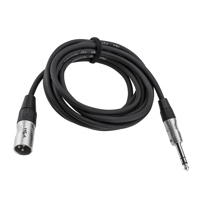 

H&A Elite Pro 1/4" TRS M to XLR M Professional Interconnect Cable with Rean Connectors - 10'