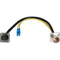 

Camplex 6" Lemo EDW to Duplex LC Fiber & 8-Pin RG Chassis Mount Inline Breakout Cable