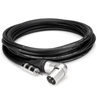 

Hosa Technology Camcorder Microphone Cable, Hosa 3.5mm TRS to Neutrik Right-Angle XLR3M, 25'