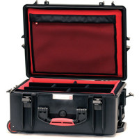 

HPRC 2600W Premium Design, Waterproof, Wheeled Hard Case with Divider Kit, Black (ID: 17.05x12.17x6.58")