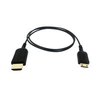 

Hyper HyperThin Thinnest and Flexible Mini HDMI to HDMI Cable, 0.8m, Black