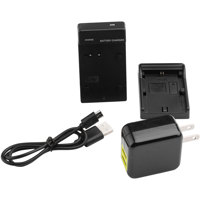 Ikan Single DV Battery Charger and USB Wall Adapter with Canon LP-E6 Plate