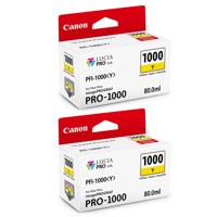 

Canon 2 Pack PFI-1000Y Yellow LUCIA PRO ink for imagePROGRAF PRO-1000