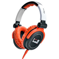 

IDANCE Full-Range Headphones for iPhone/iPad/iPod, 15Hz-20KHz Frequency, 40ohms Impedance, 3.5mm Plug Adapter, Orange/Black