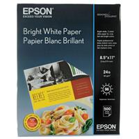 

Epson Premium Bright White Dual Sided Inkjet Paper, 4.3 mil., 8.5x11", 500 Sheets