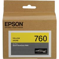 

Epson T760 Ultrachrome HD Ink Cartridge for SureColor P600 Inkjet Printer, 25.9ml Capacity, Yellow