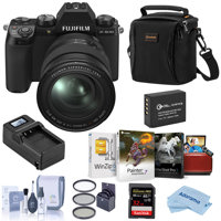 

Fujifilm X-S10 Mirrorless Camera with XF 16-80mm f/4 R OIS Lens, Black - Bundle with Free Accessories & Mac Software Suite