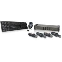 

IOGEAR 4-Port DVI KVMP Switch with Cables, Wireless Keyboard and Mouse Combo