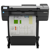 

HP DesignJet T830 Large Format Printer, 24" Color Inkjet Plotter, Wireless, Multifunction