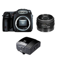 

Pentax 645Z Medium Format Digital SLR Camera Body, 51 Megapixel with Pentax SMCP-FA 75mm f/2.8 Autofocus Lens Bundle with Pentax O-GPS1 Hotshoe Mounted GPS Unit