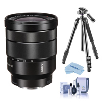 

Sony Vario-Tessar T* FE 16-35mm F4 ZA OSS E-Mount Lens - Bundle With Vanguard Alta Pro 264AT Tripod and TBH-100 Head with Arca-Swiss Type QR Plate, Cleaning Kit, Microfiber Cloth