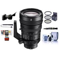 

Sony FE PZ 28-135mm F4 OSS G E-Mount Lens - Bundle With 95mm Filter Kit, Cleaner, Capleash II, Flex Lens Shade, Cleaning Kit, Mac Software Package