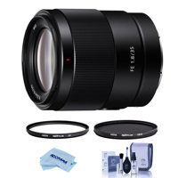 

Sony FE 35mm f/1.8 E-Mount Full Frame Lens - Bundle With Hoya NXT Plus 55mm 0-Layer HMC UV Filter, Hoya NXT Plus 55mm HMC Circular Polarizer Filter, Cleaning Kit, Microfiber Cloth