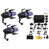 

Intellytech Pocket Cannon Focusable LED Daylight Fresnel V-Mount & NPF 3 Light Kit