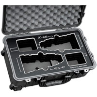 

Jason Cases Hard Case with Laser-Cut Foam for Canon 15.5-47mm and 30-105mm Lenses, Black Overlay