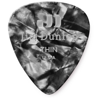 

Dunlop Celluloid Guitar Picks, Thin, Black Pearloid, 12-Pack