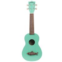 

Kala Matte Surf Green Makala Shark Soprano Ukulele with Tote Bag