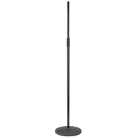 

K&M 26125 Microphone Stand with No Logo, 39.4-66.9" Height, Black