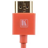 

Kramer Electronics C-HM/HM/PICO Ultra-Slim Flexible High-Speed HDMI Cable with Ethernet, Red, 3'