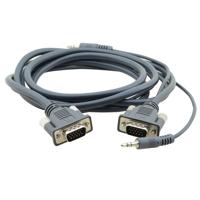 

Kramer Electronics C-MGMA/MGMA 15-Pin HD (M) to 15-Pin HD (M) & 3.5mm Stereo Audio Micro VGA Cable, 25'