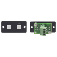 

Kramer Electronics RC-20TB Wall Plate Insert with 2-Button Contact Closure Switch, Black