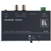 

Kramer Electronics 810 Composite Video and S-Video Color Bar / Audio Tone Generator