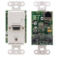 

Kramer Electronics WP-301XL 15-Pin VGA and 3.5mm Stereo 1-Gang Active Wall Plate Transmitter with EDID, White