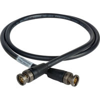 

Laird 3' UHD Cable Assembly with Neutrik rearTWIST BNC Connectors and Belden Mini RG6 1694A for 4K/8K Video Applications, 18AWG