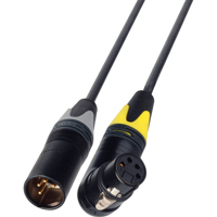 

Laird 1' Right Angle 4-Pin XLR Female to 4-Pin XLR Male Power Cable for AJA KiPro and KiPro Mini Field Recorder