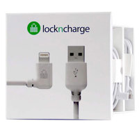 

LockNCharge 1' Lightning Cable with Right Angle, Pack of 5