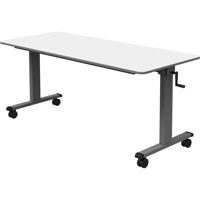 

Luxor 60" Adjustable Flip-Top Training Table with Crank Handle