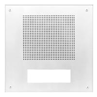 

Lowell Manufacturing DC802-DR2 12.69" Square Steel Grille for Digital Clock/Speaker Center, White