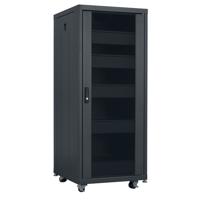 

Lowell Manufacturing LCDR-2724 27U Configured Design Rack, 24" Depth, 750 Lbs Capacity, Charcoal Gray