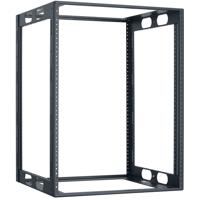 

Lowell Manufacturing LCR-1416 14U Fully Welded Credenza Rack, 16" Depth, 250 Lbs Capacity, Black