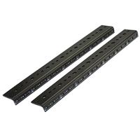 

Lowell Manufacturing LHR-RRT-24 24U Steel Rear Mounting Rails for LHR Series Host Racks, Tapped 10-32, Pair