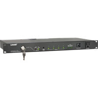 

Lowell Manufacturing ACSPR-SEQ4-1509K 1U 15A Rackmount Power Panel with 9' Attached Cord, Nine Total Outlets, 3-Stage Surge Suppression, 4-Step Sequencer, Key Switch