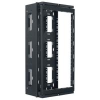 

Lowell Manufacturing SGR-2012 20U Swing-Gate Open Frame Wall Rack, 13" Depth, 150 Lbs Capacity, 1-Pair Fixed Rails, Black