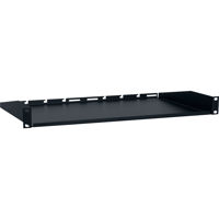 

Lowell Manufacturing US-110 1U Rack Utility Shelf, 10.75" Depth, 50 Lbs Capacity, Black