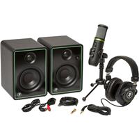 

Mackie Creator Bundle with CR3-X 3" Creative Reference Multimedia Monitors, EM-USB Condenser Mic and MC-100 Headphones