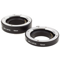 

ProOptic Metal Auto Extension Tube Set of Two - 10mm and 16mm - for Canon M Mirrorless Cameras