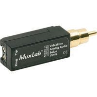 

Muxlab Analog Audio Balun with Gold Plated RCA Male Connector