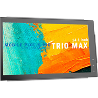 

Mobile Pixels TRIO Max 14" 16:9 Full HD Portable Laptop LCD Monitor, Metallic Black, 2-Pack