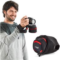 

miggo Grip&Wrap for Bridge / Superzoom / Large Mirrorless, Black/Red