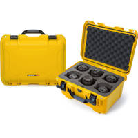 

Nanuk Medium Series 918 Lightweight NK-7 Resin Waterproof Protective Case with Foam Insert for 6 Camera Lens, Yellow