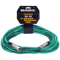 

Nady XCC-25 25' Low Noise XLR to XLR Colored Microphone Cable, Green