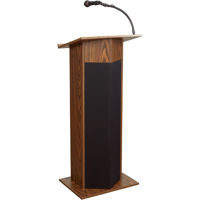 

Oklahoma Sound Power Plus 111PLS Lectern with Rechargeable Battery, Medium Oak