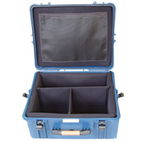 

Porta Brace "Safeguard" Waterproof Medium Field Production Vault with Soft Interior Divider Kit System - Color Blue