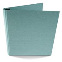 

Paolo Cardelli Palermo Guanti Collection, 1/2" D-Ring Binder Portait, Hold 5.5x8.5" Sheets, Color: Turquoise